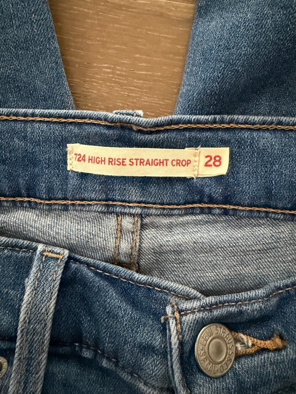 Levi’s 724 high rise straight crop size 28 - Picture 3 of 4